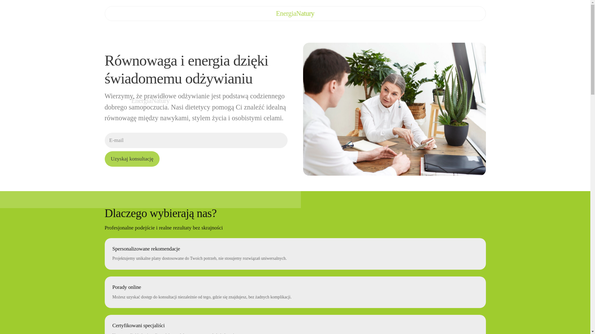 website screenshot of https://energianaturyhub.info/