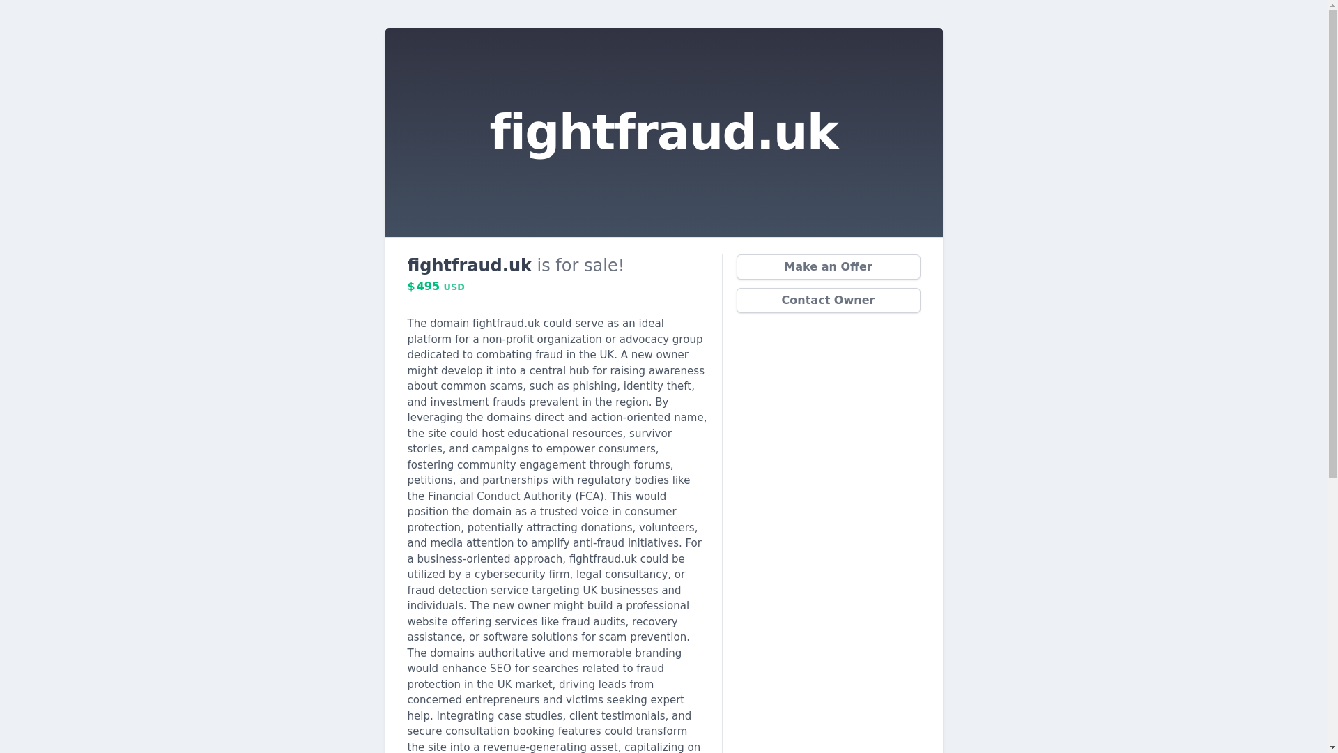 website screenshot of https://fightfraud.uk/