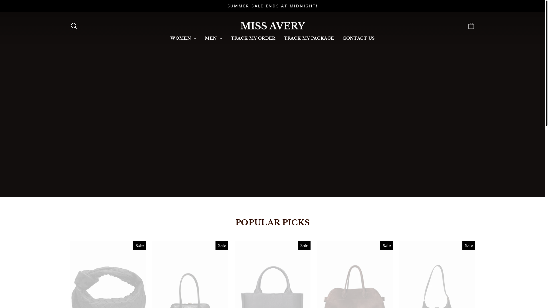 website screenshot of https://missavery.store/