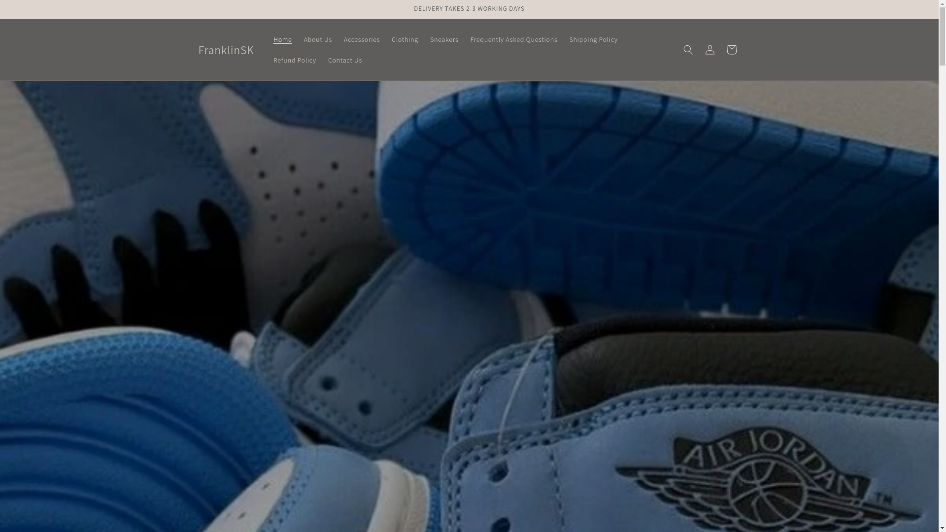 website screenshot of https://franklinskshop.co.za/