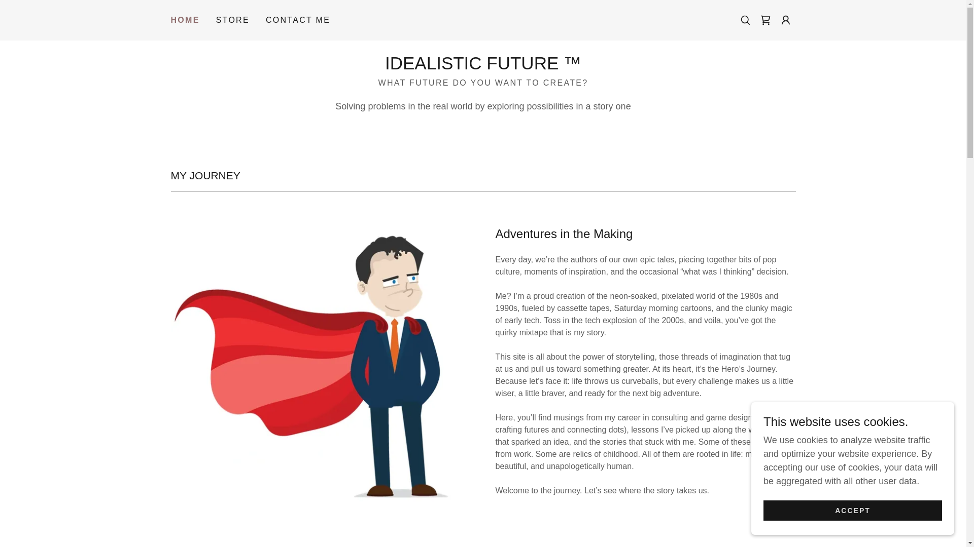website screenshot of https://idealisticfuture.ai/