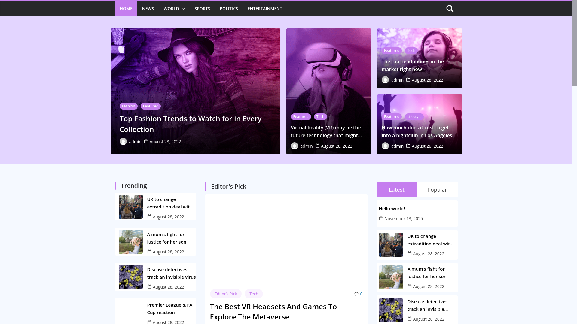 website screenshot of https://pressnova.info/