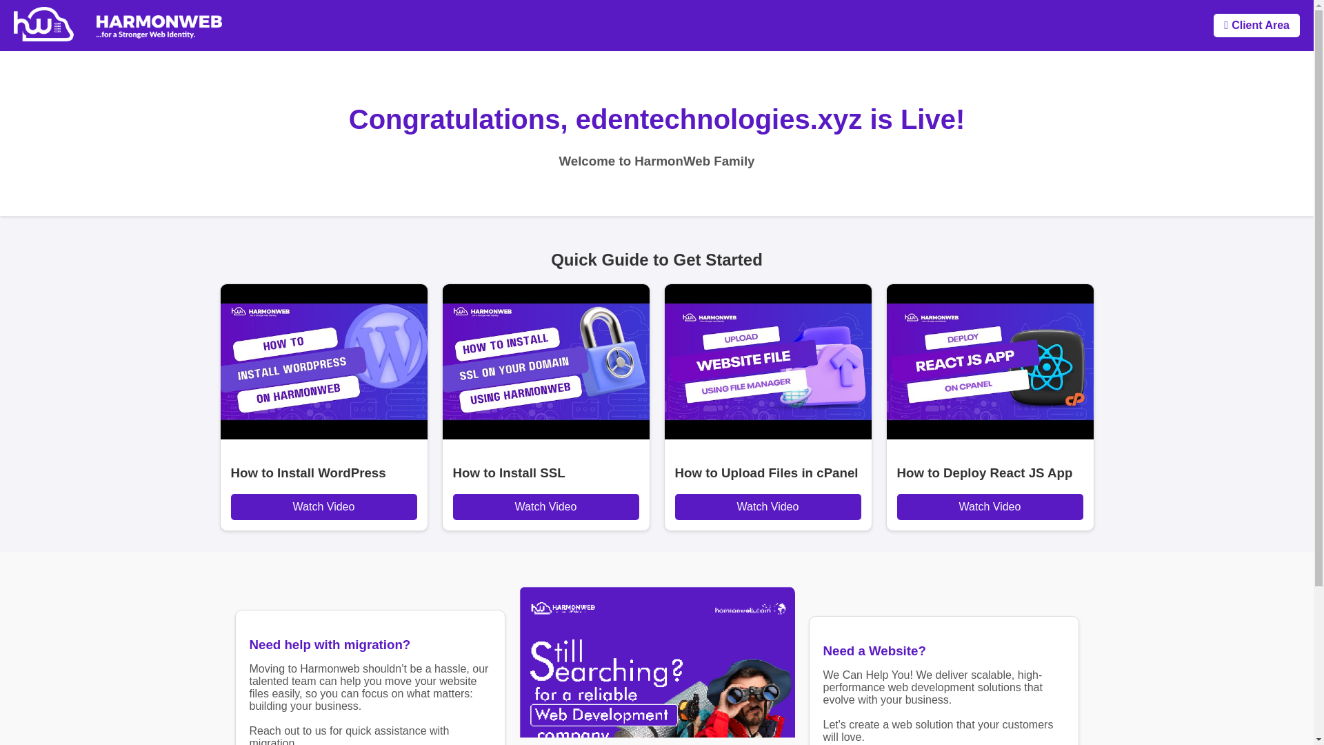 website screenshot of https://edentechnologies.xyz/