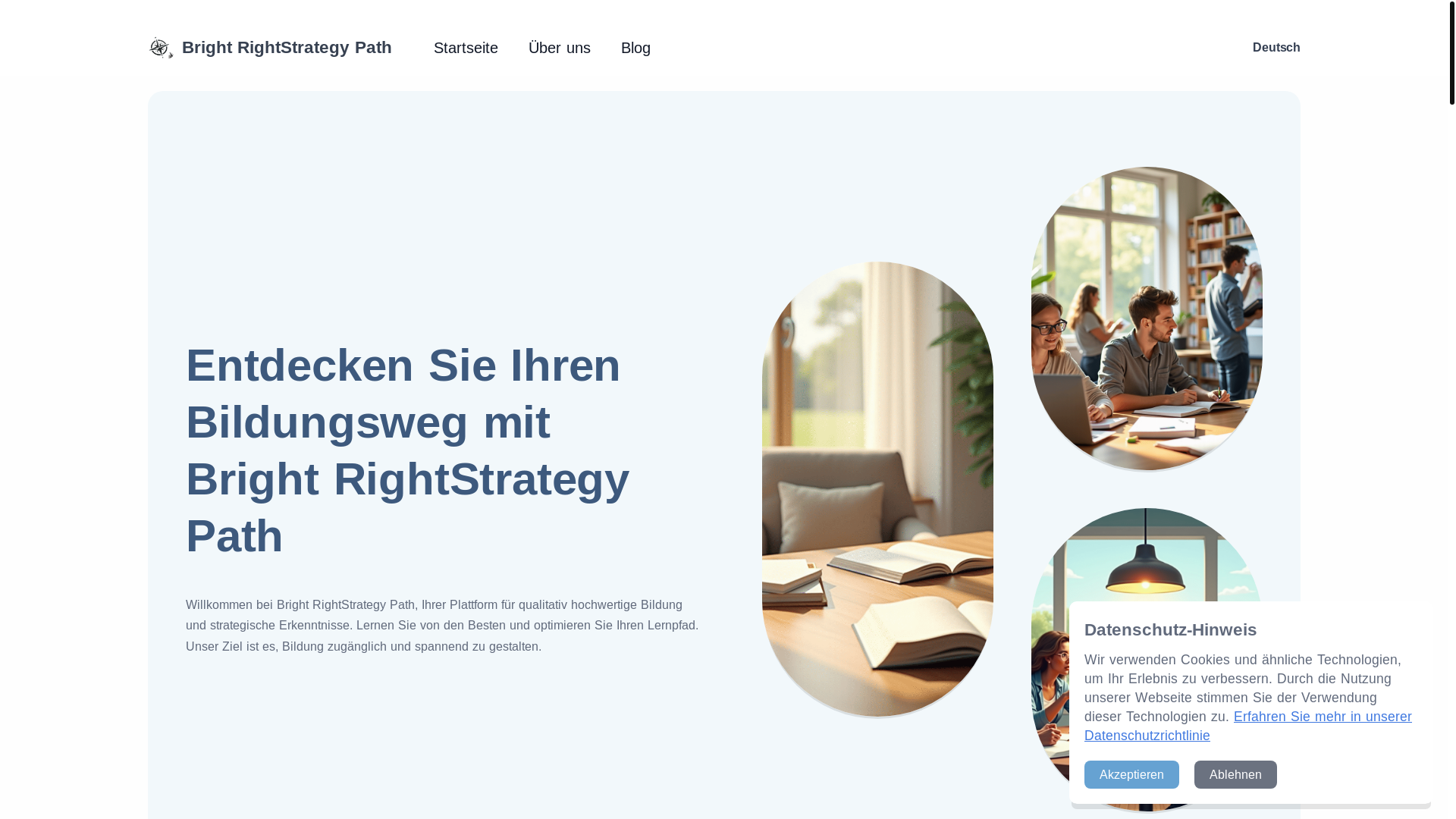 website screenshot of https://brightrightstrategy.blog/