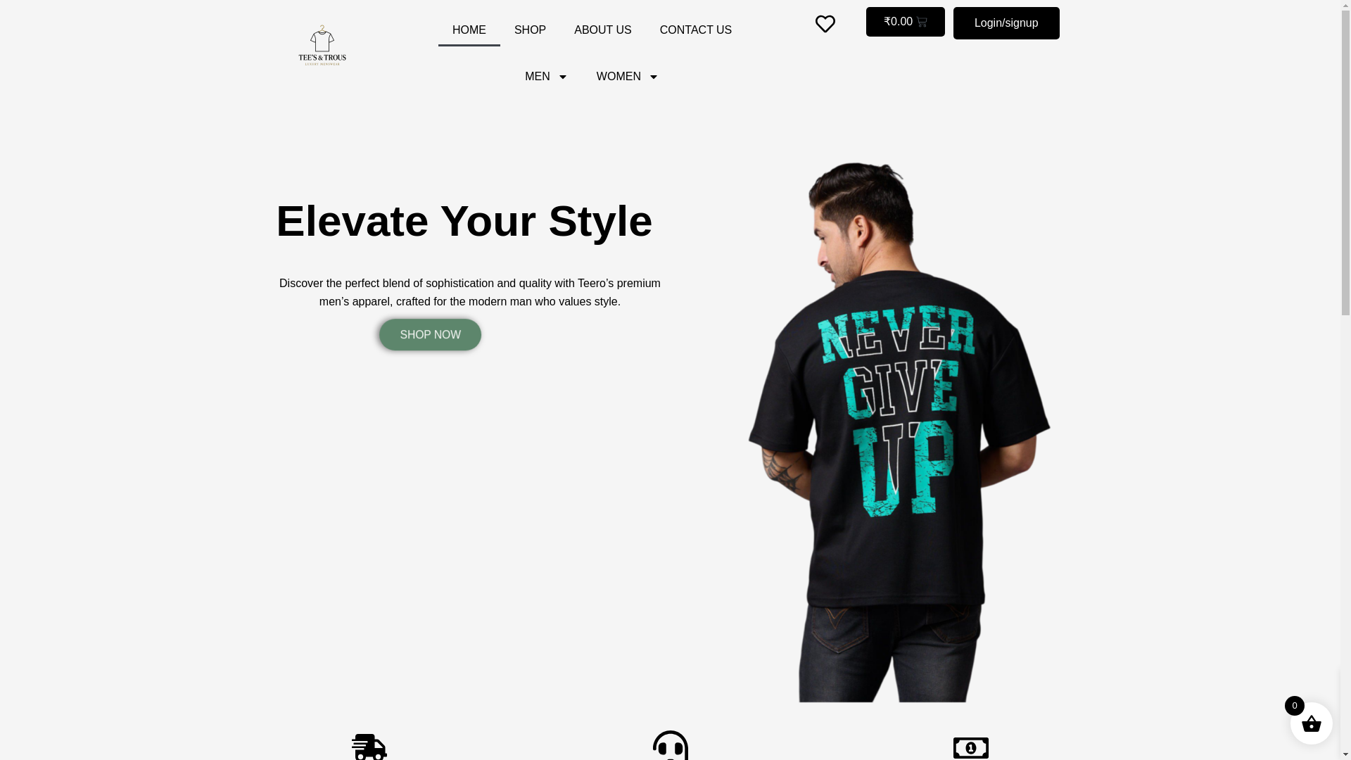 website screenshot of https://teero.in/