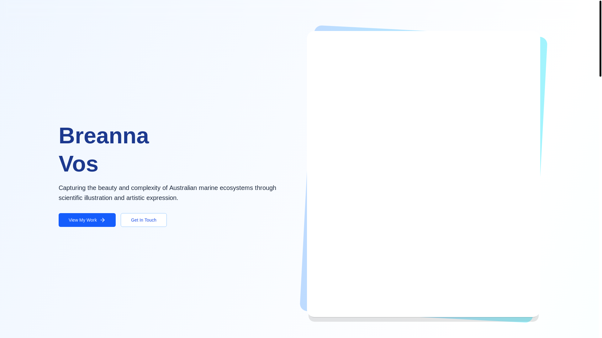 website screenshot of https://breannavos.com.au/