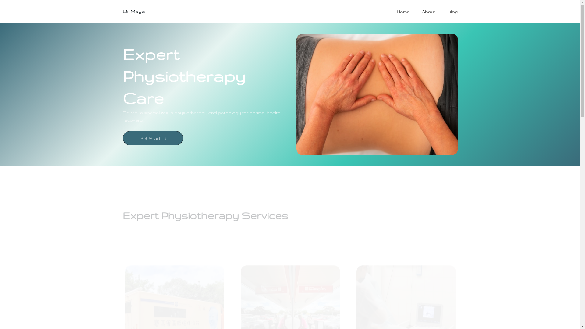 website screenshot of https://drmaya.in/