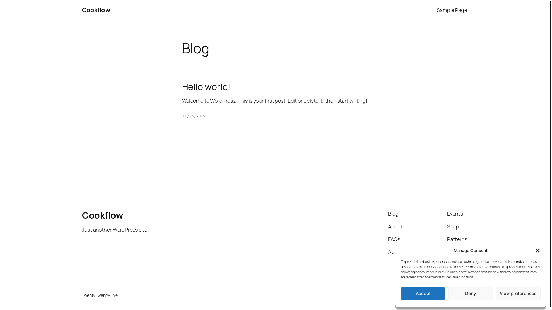 website screenshot of https://cookflow.uk/