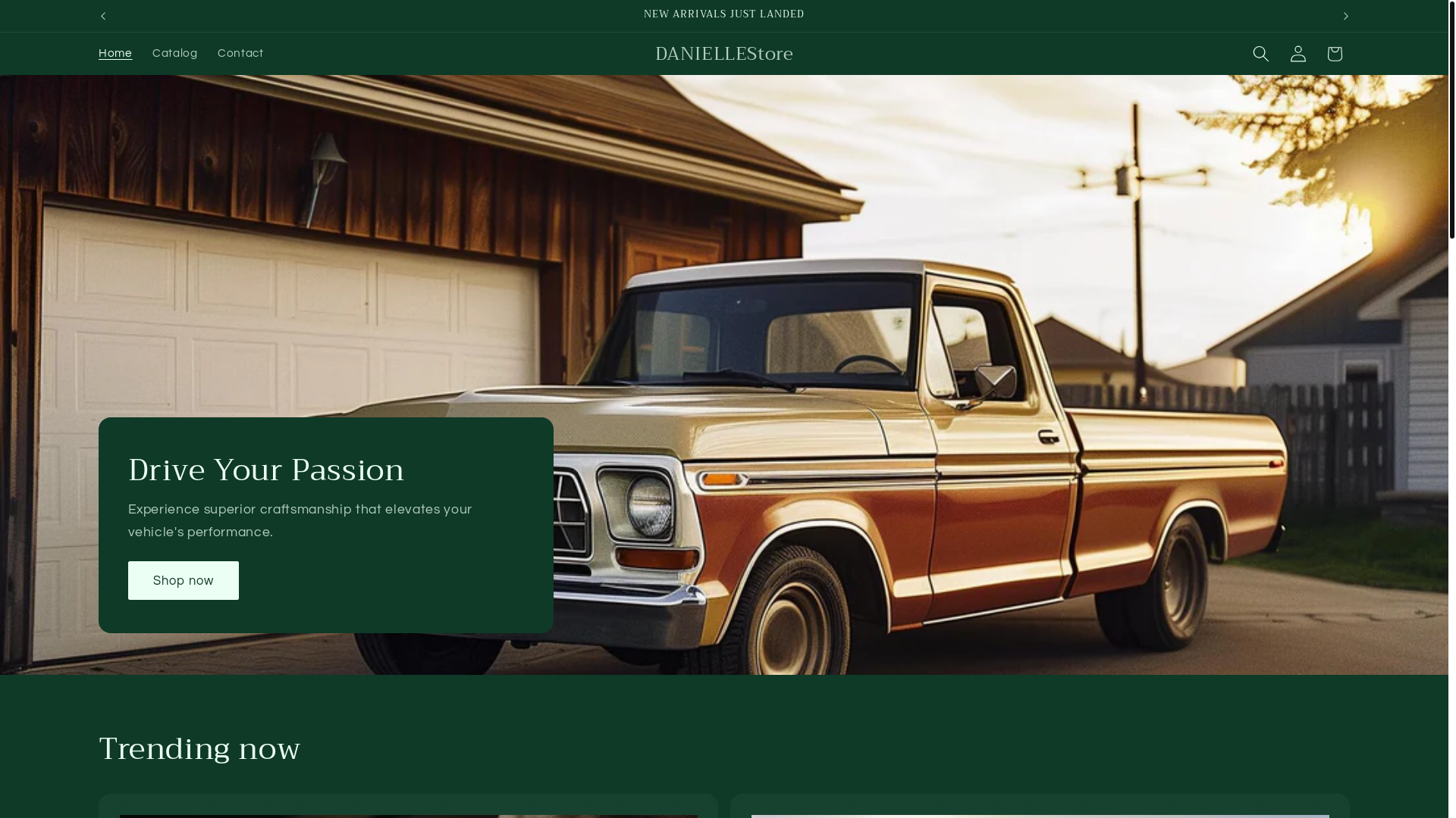 website screenshot of https://daniellesto.shop/