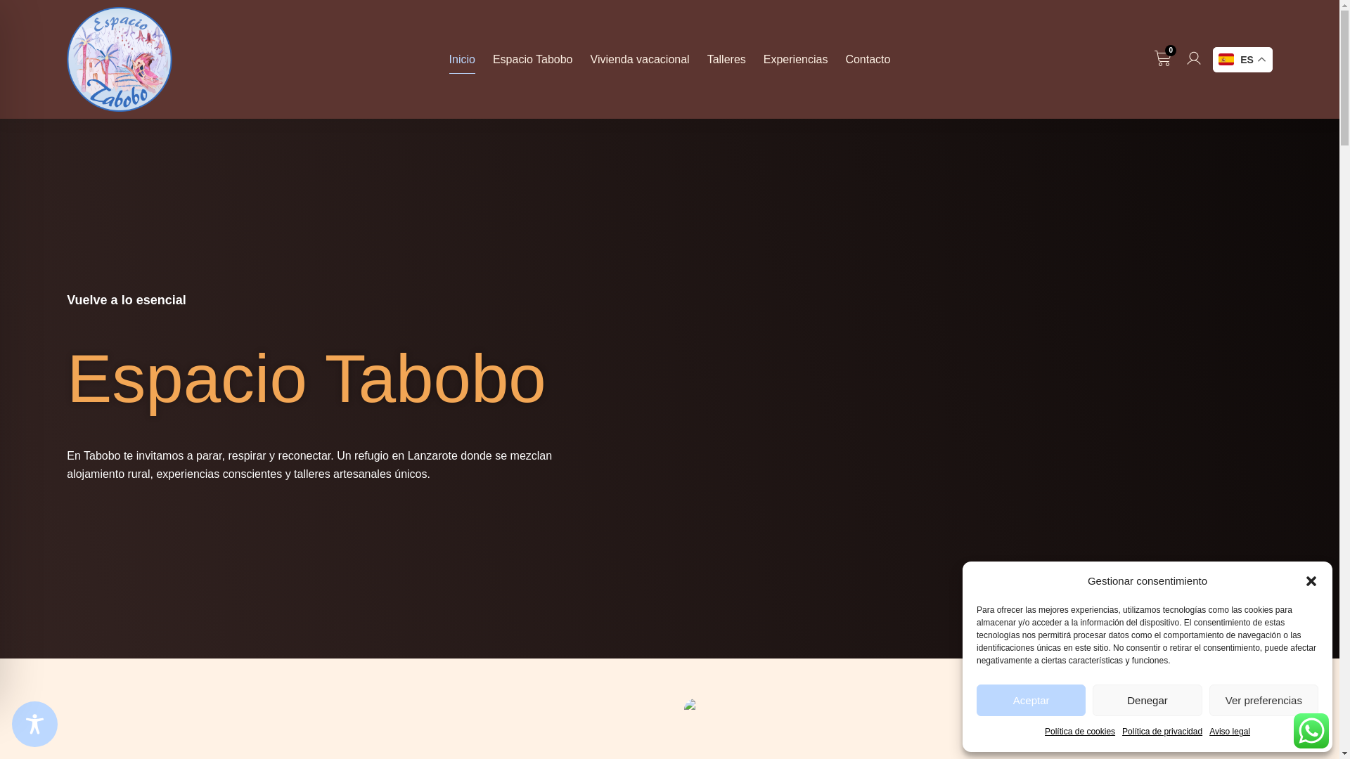 website screenshot of https://espaciotabobo.com/