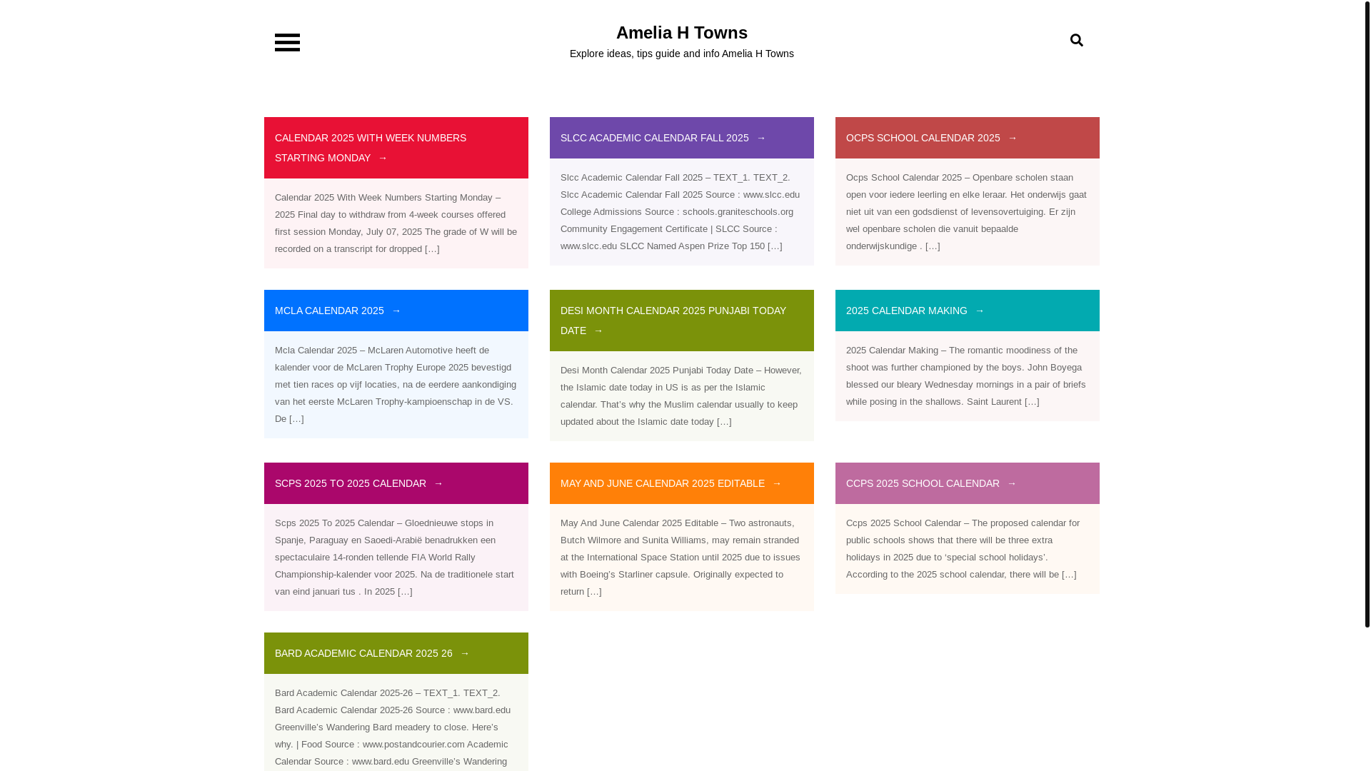 website screenshot of https://ameliahtowns.pages.dev/