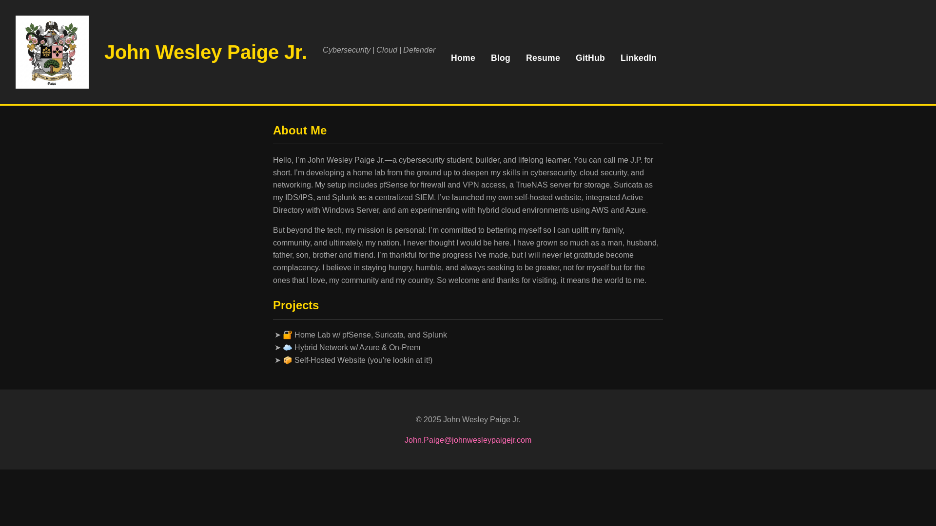 website screenshot of https://johnwesleypaigejr-com.pages.dev/
