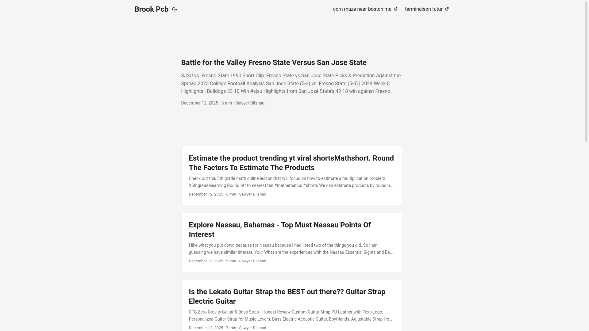 website screenshot of https://brookpcb.pages.dev/