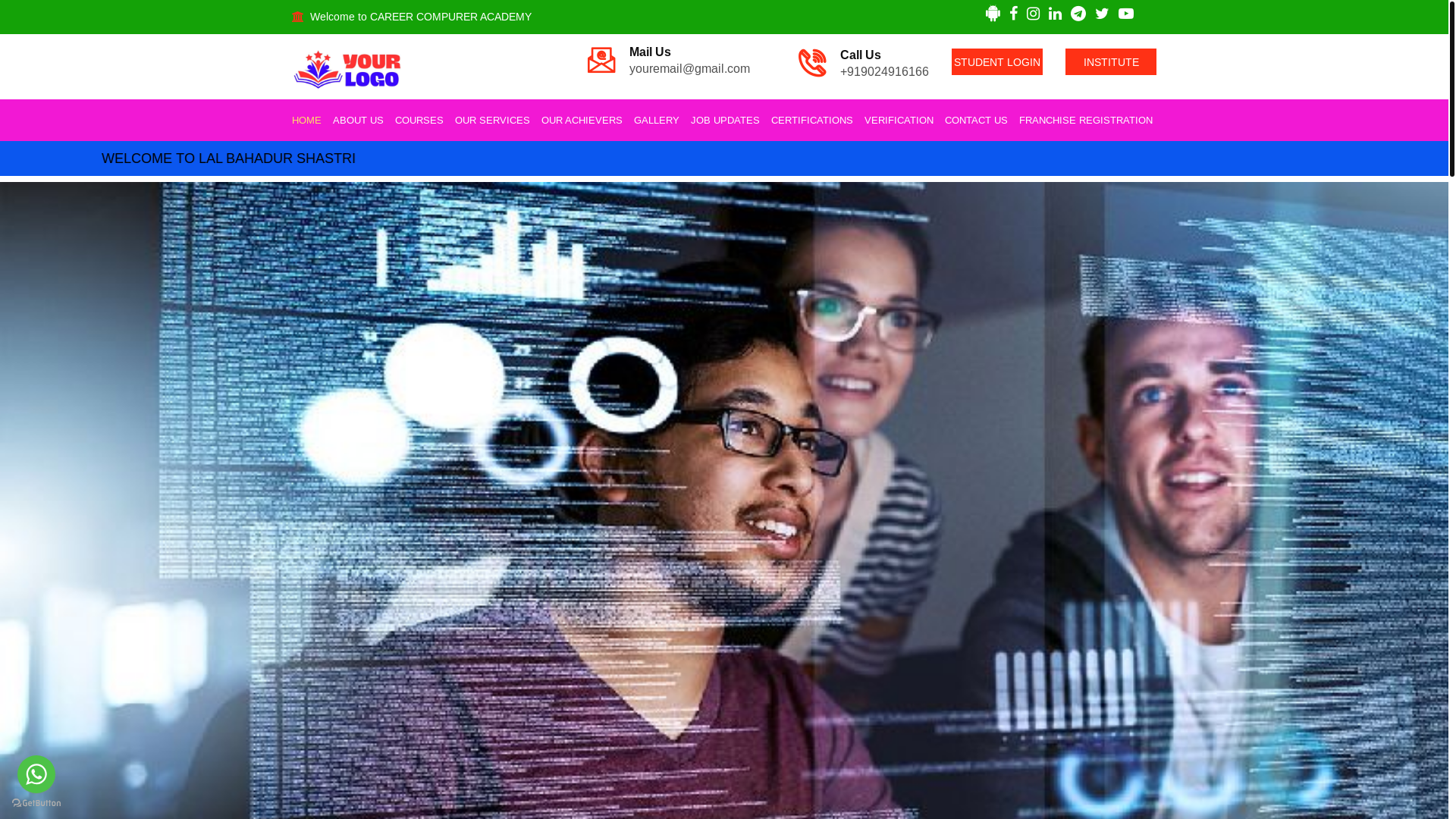 website screenshot of https://fcinstitute.in/