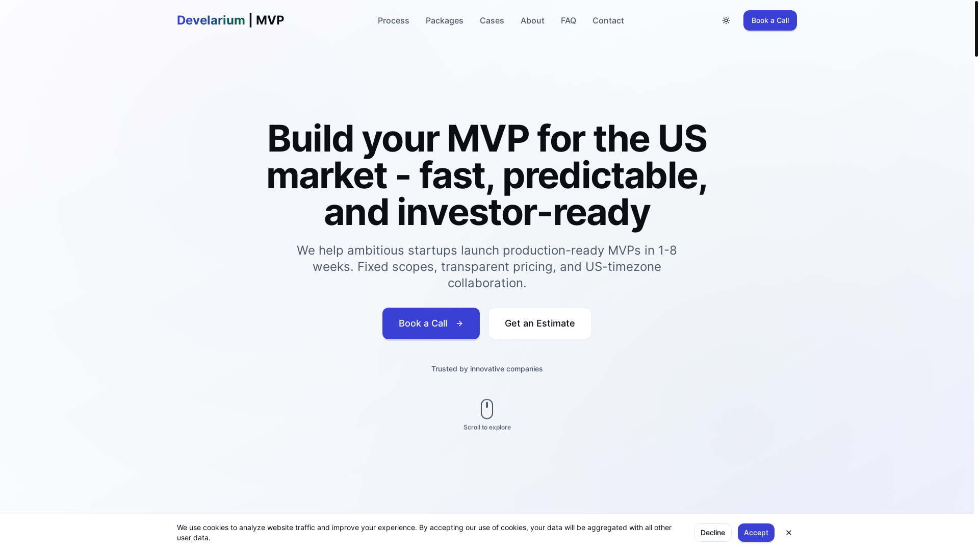 website screenshot of https://develarium-mvp.pages.dev/