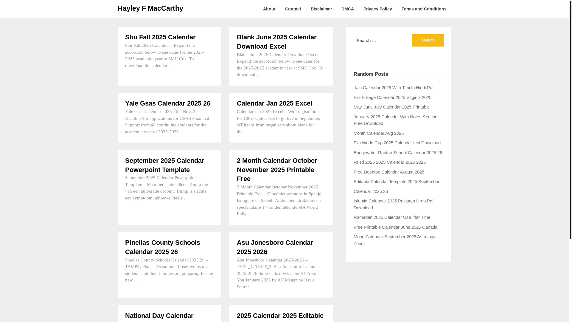 website screenshot of https://hayleyfmaccarthy.pages.dev/