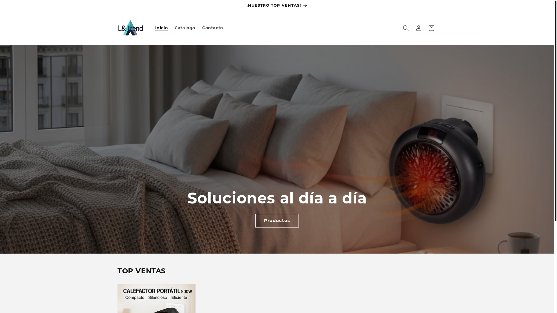 website screenshot of https://ltrendshop.com/