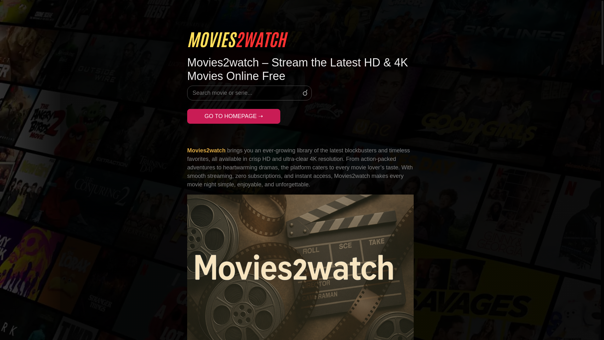 website screenshot of https://movies2watch.wtf/