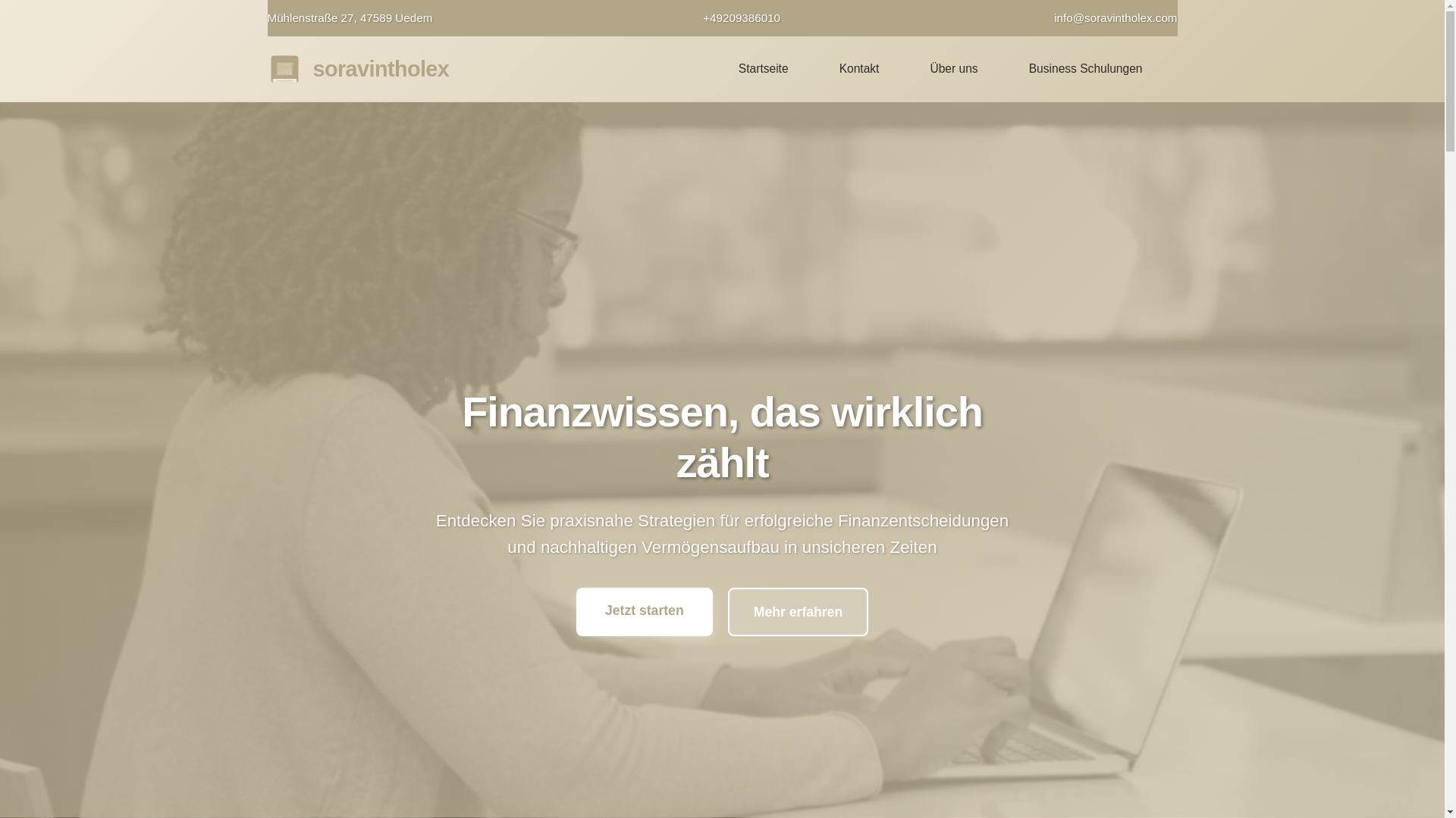 website screenshot of https://soravintholex.com/