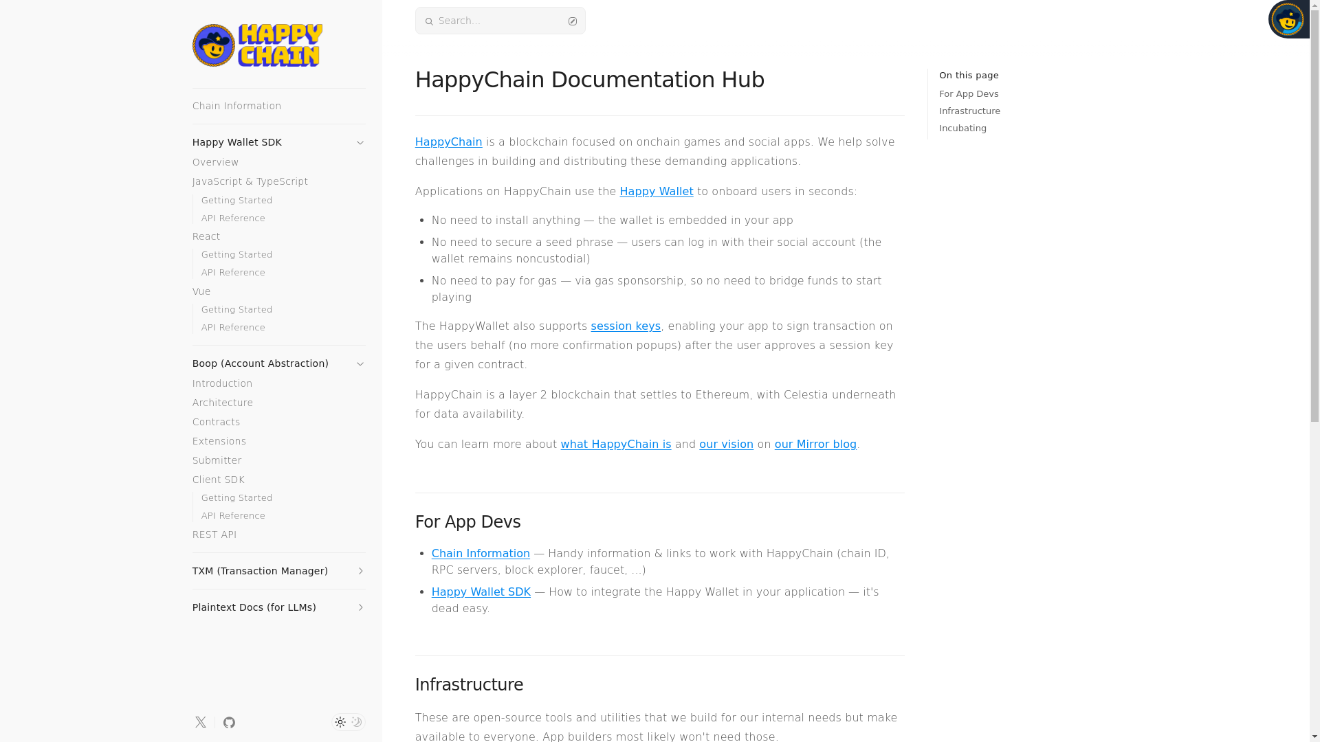 website screenshot of https://happychain.pages.dev/