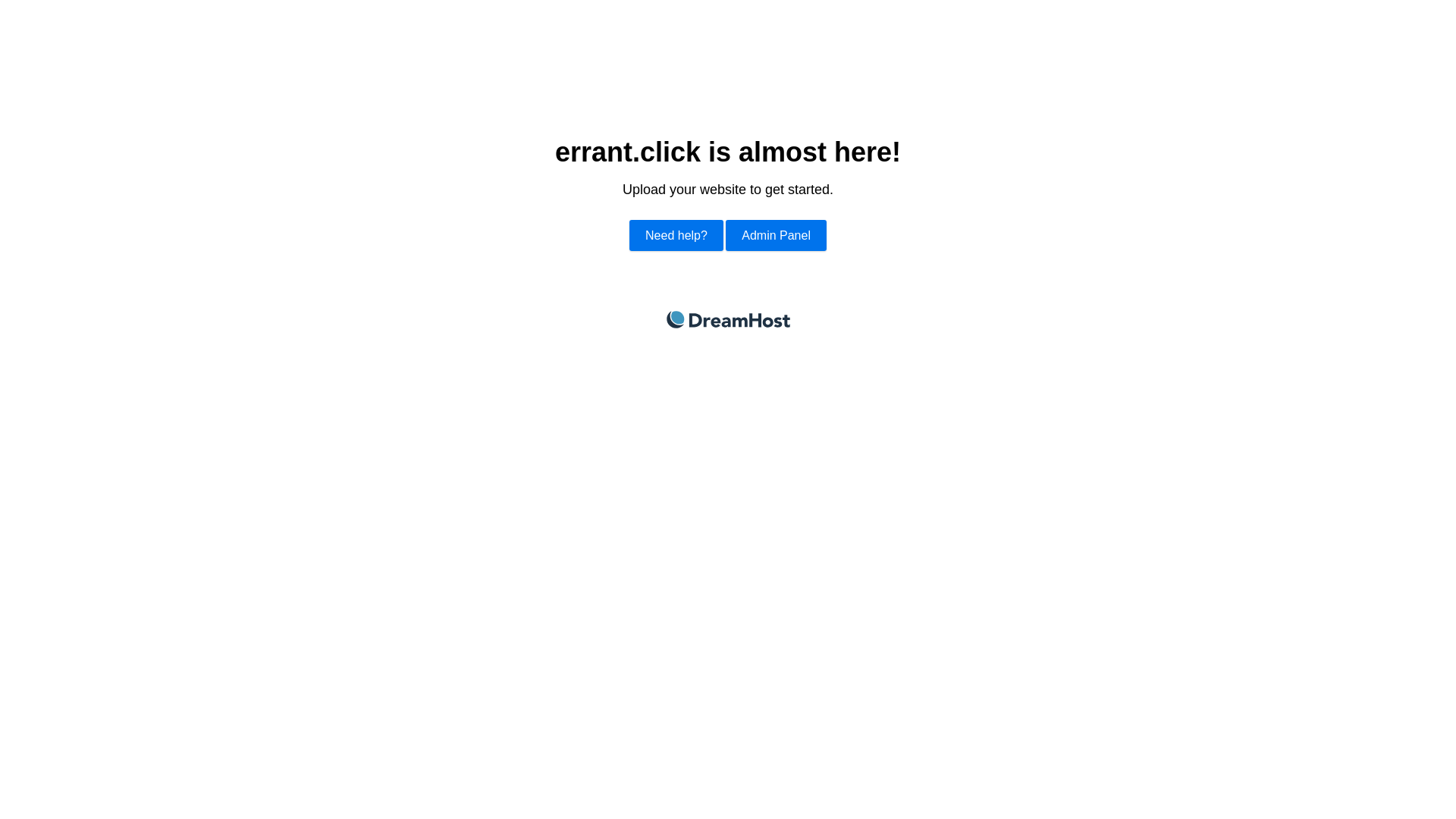 website screenshot of https://errant.click/
