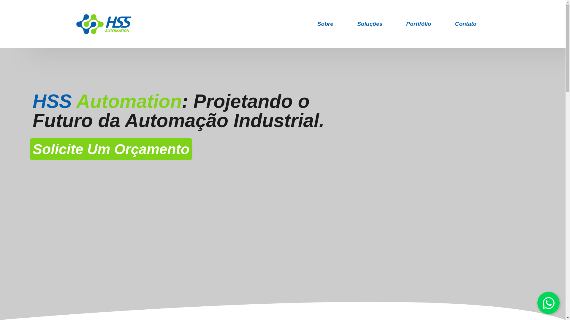 website screenshot of https://hssautomation.com.br/