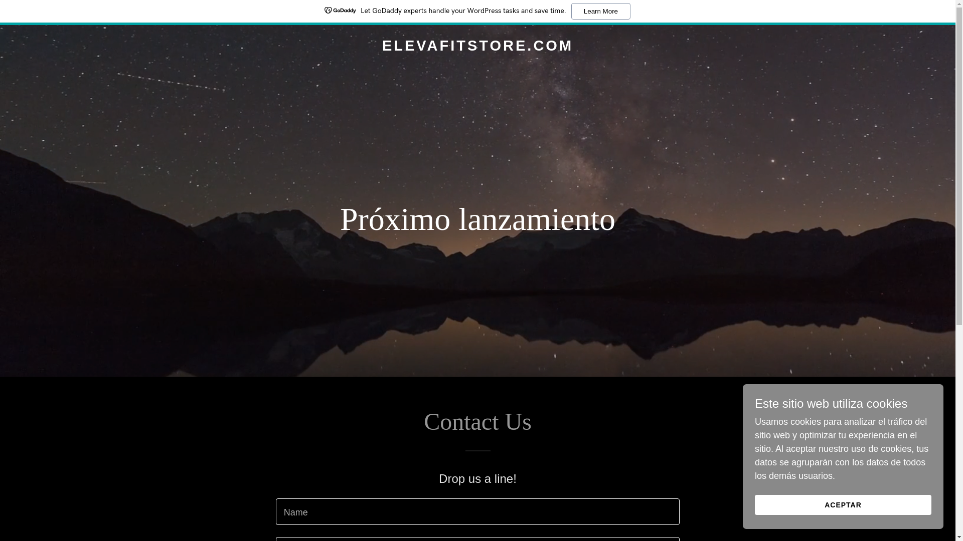 website screenshot of https://elevafitstore.com/