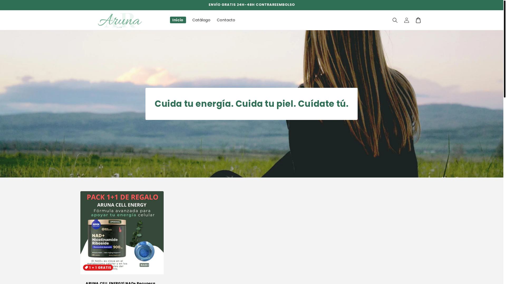website screenshot of https://arunalab.es/