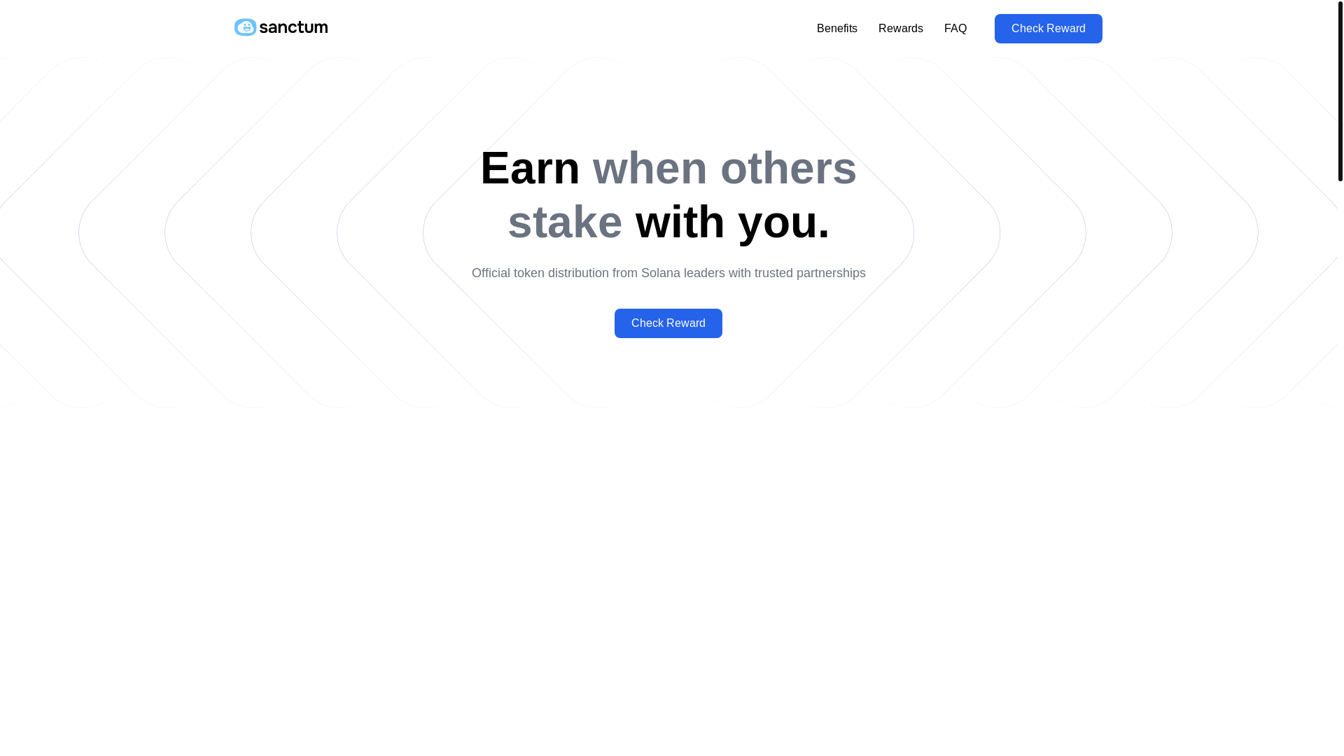 website screenshot of https://sanctum.sale/