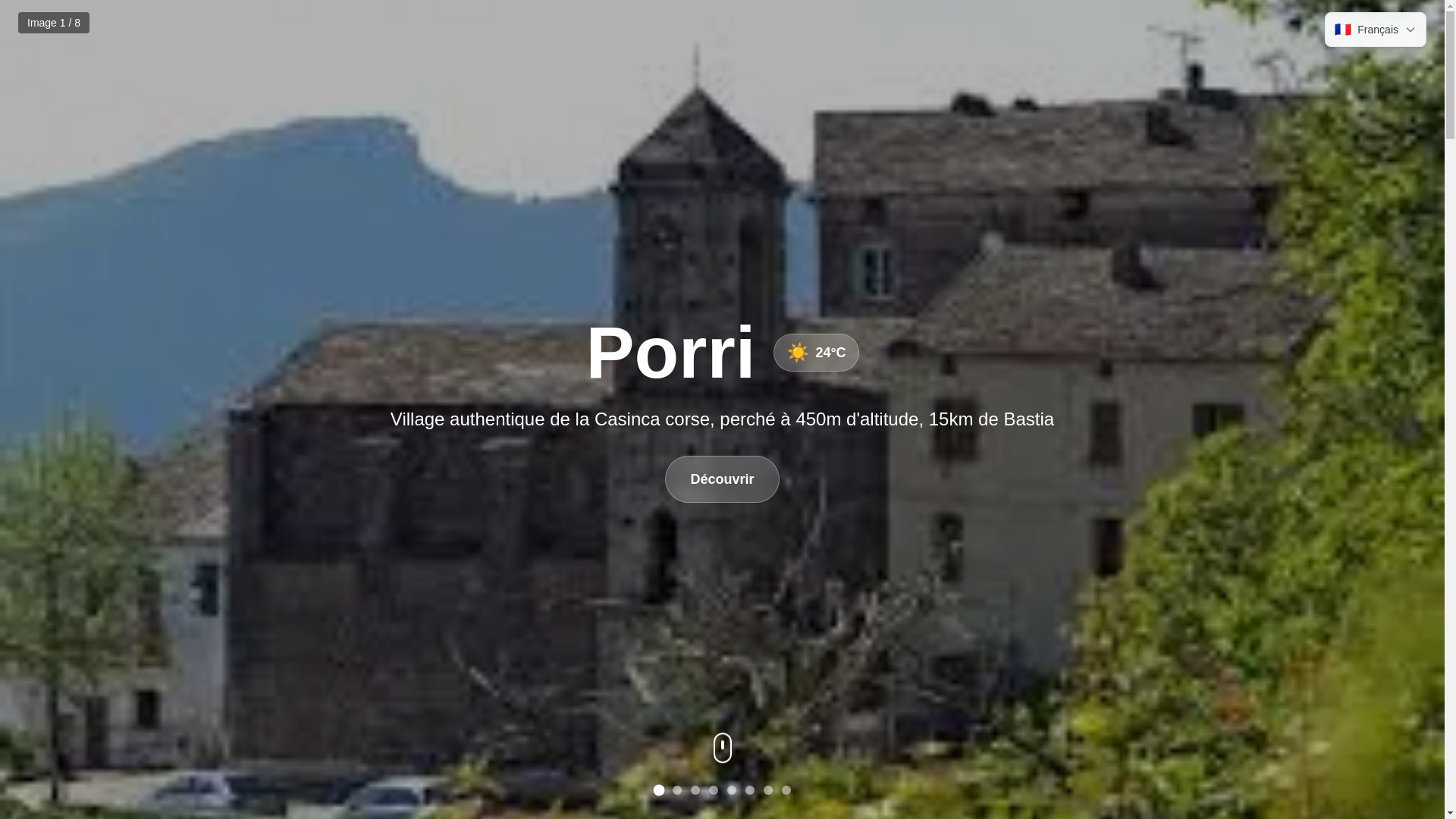 website screenshot of https://porridicasinca.fr/
