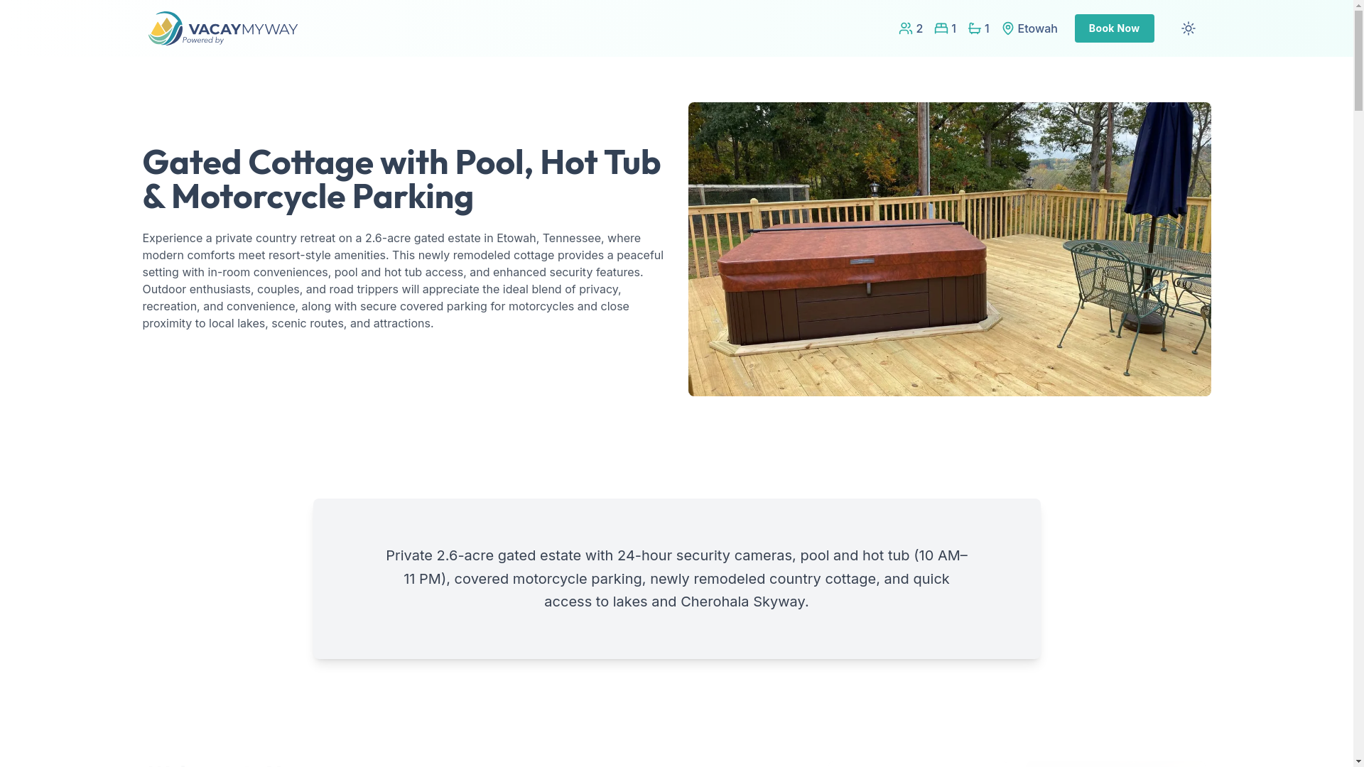website screenshot of https://gatedhollow.estate/