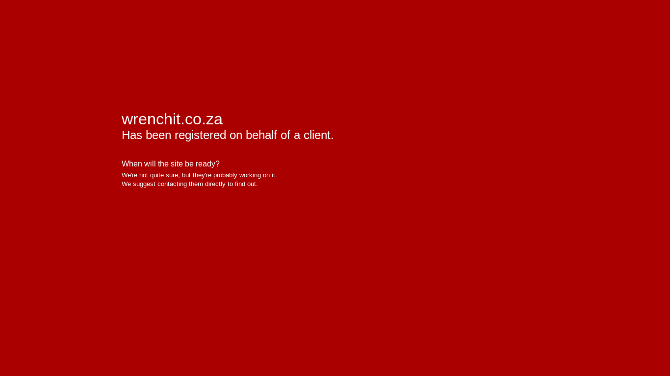 website screenshot of https://wrenchit.co.za/