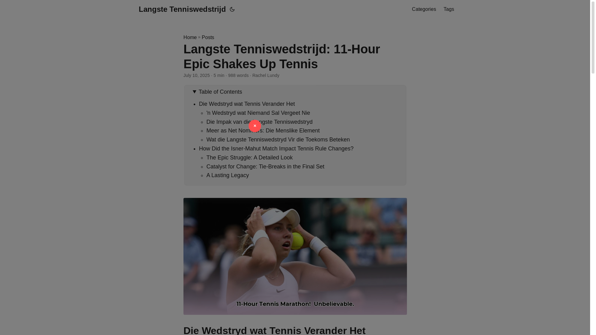 website screenshot of https://langste-tenniswedstrijd.pages.dev/