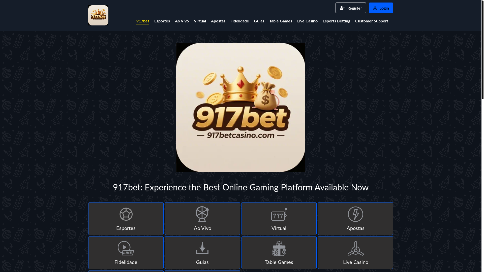 website screenshot of https://917betcasino.com/