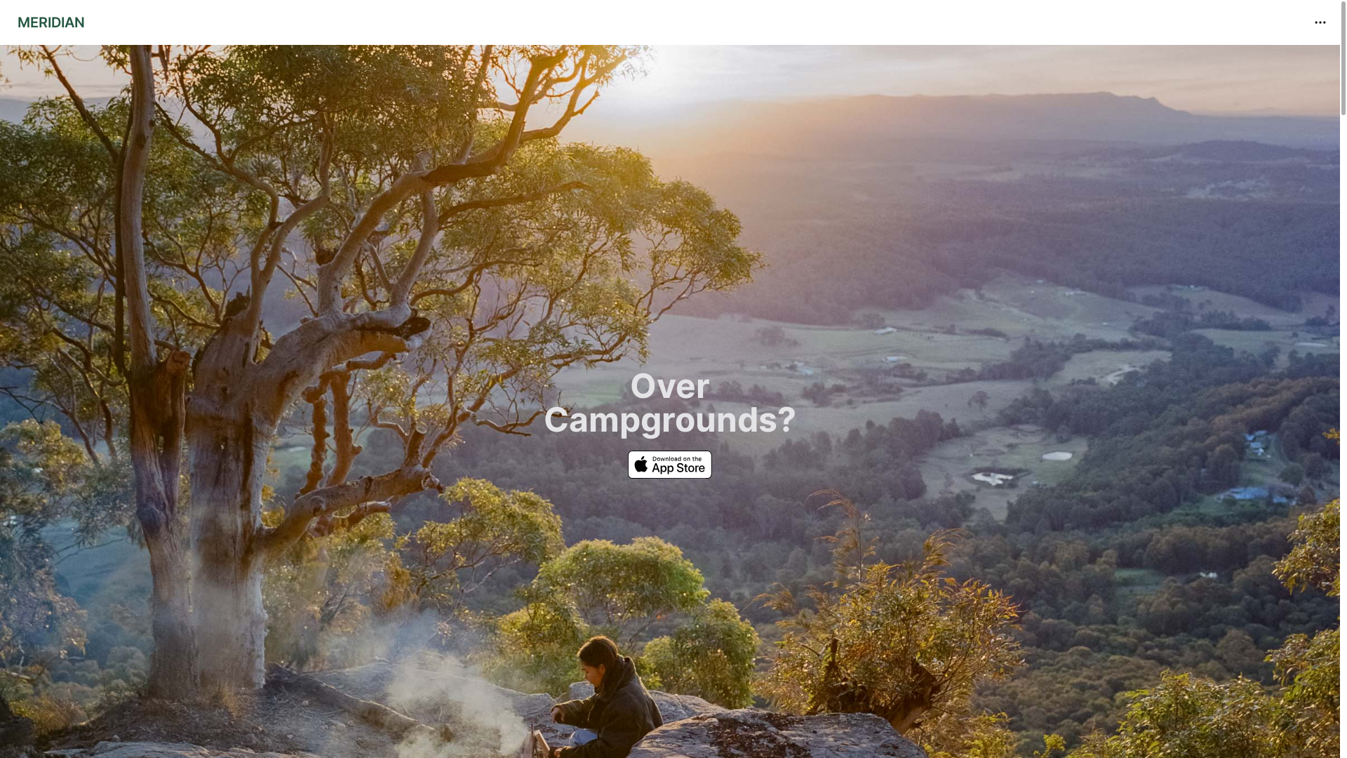website screenshot of https://meridian-camping.pages.dev/