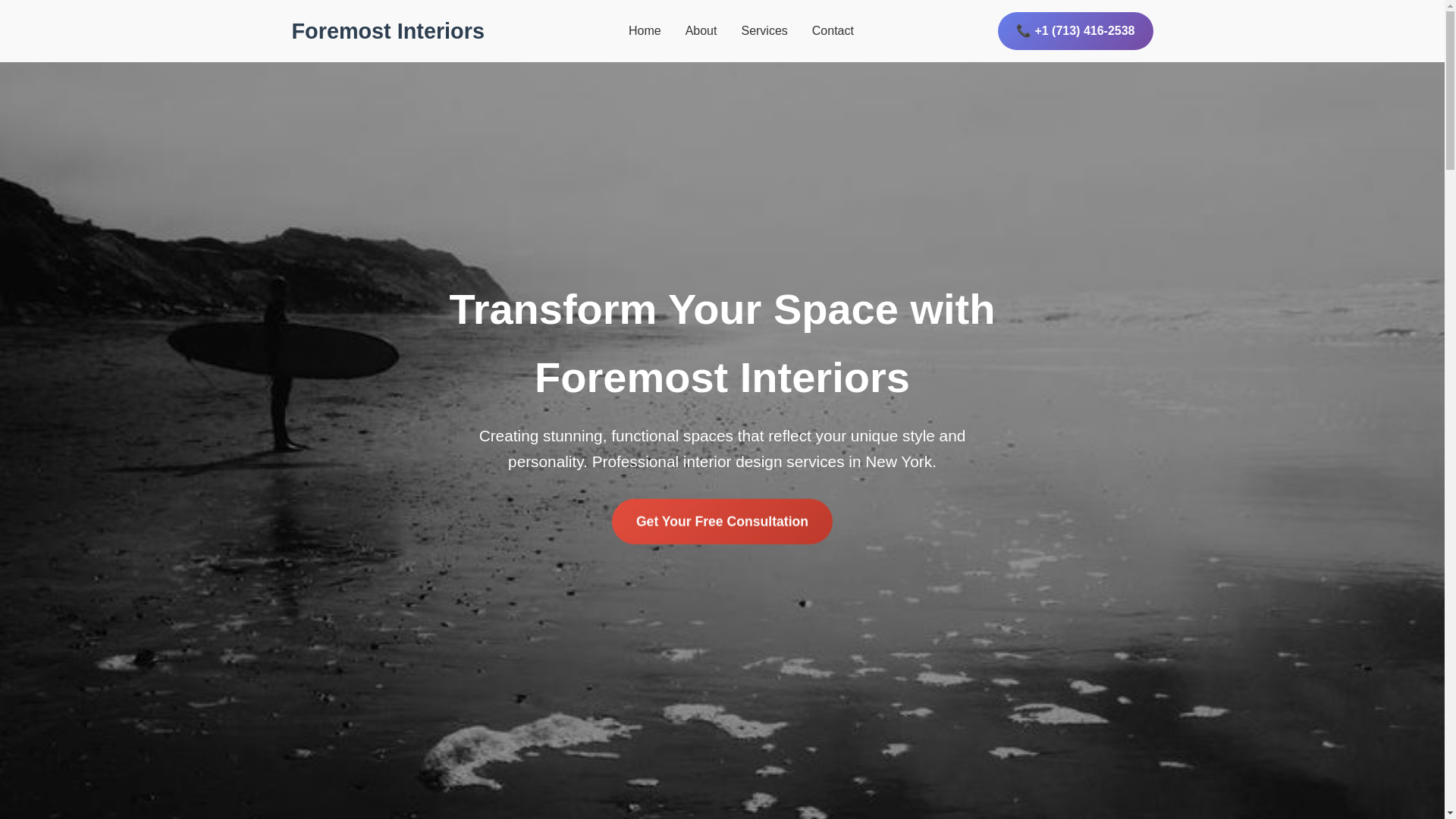 website screenshot of https://foremostinteriors.cyou/