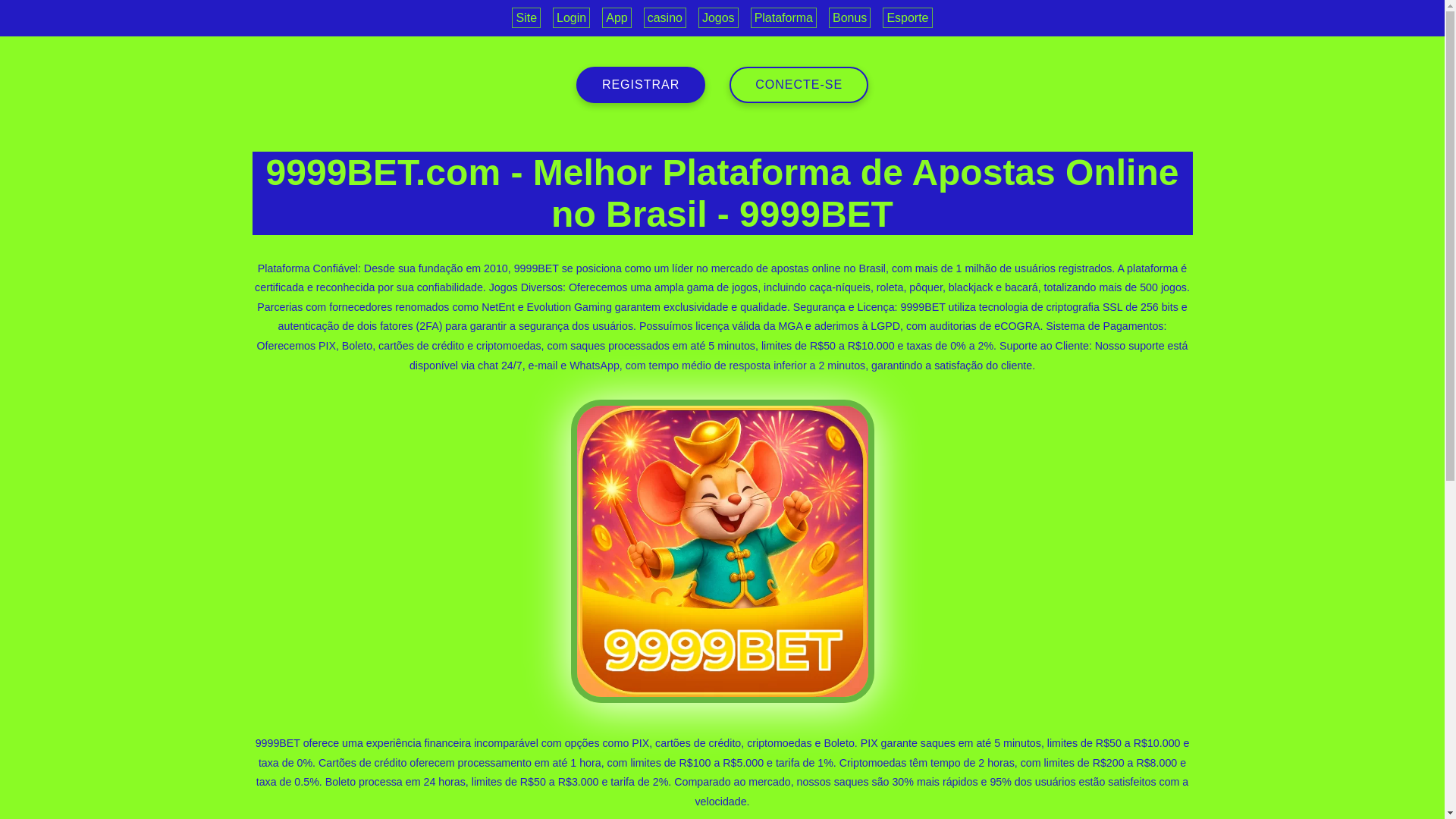 website screenshot of https://9999bete.com/