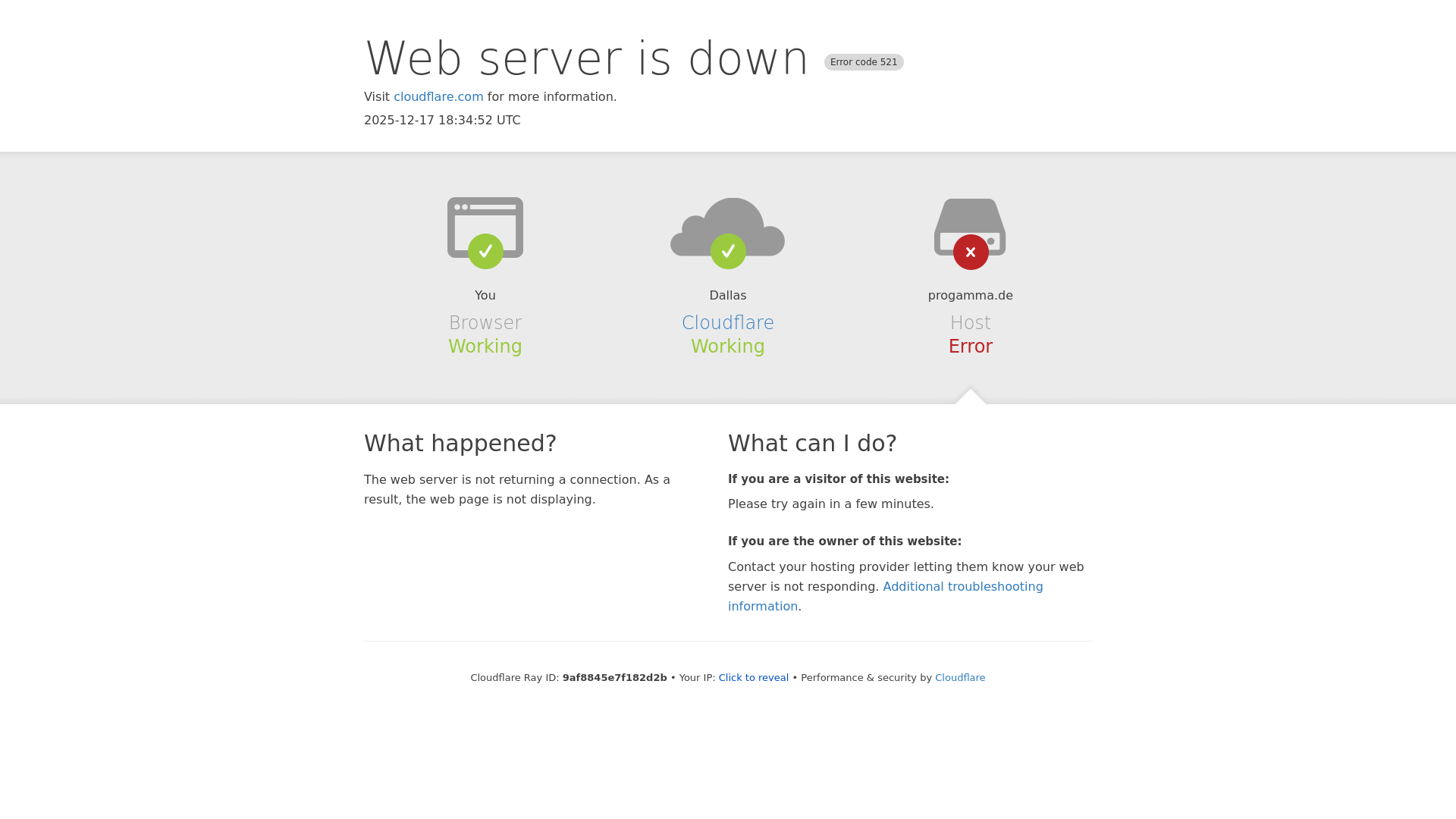 website screenshot of https://progamma.de/