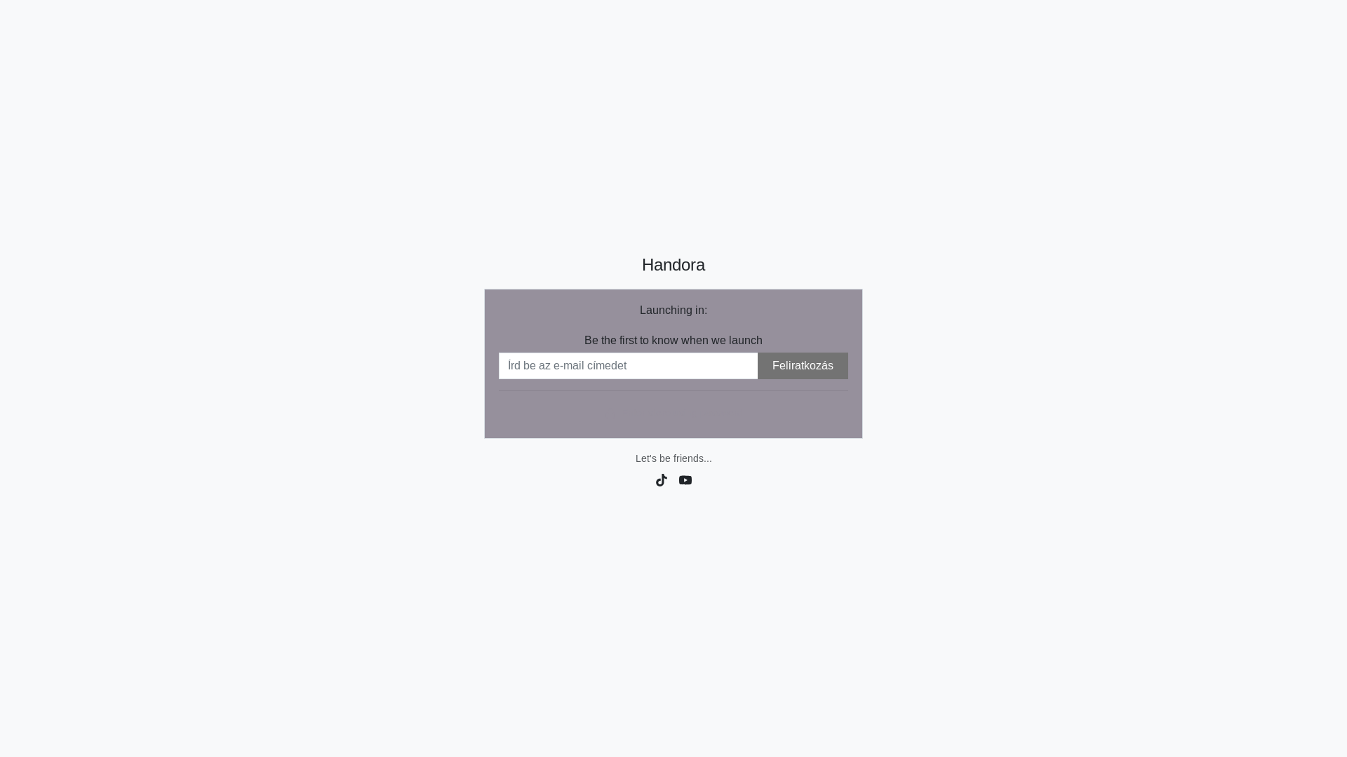 website screenshot of https://handora.hu/