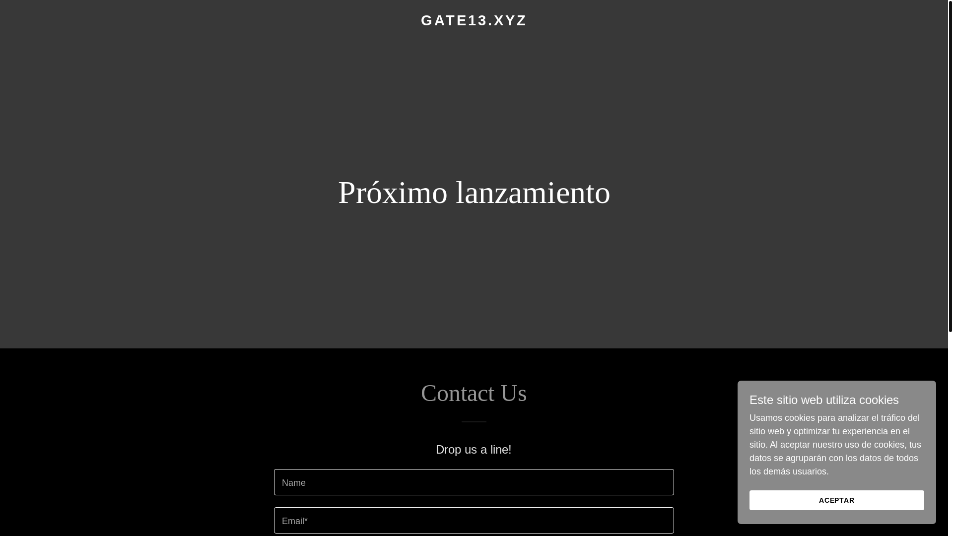 website screenshot of https://gate13.xyz/