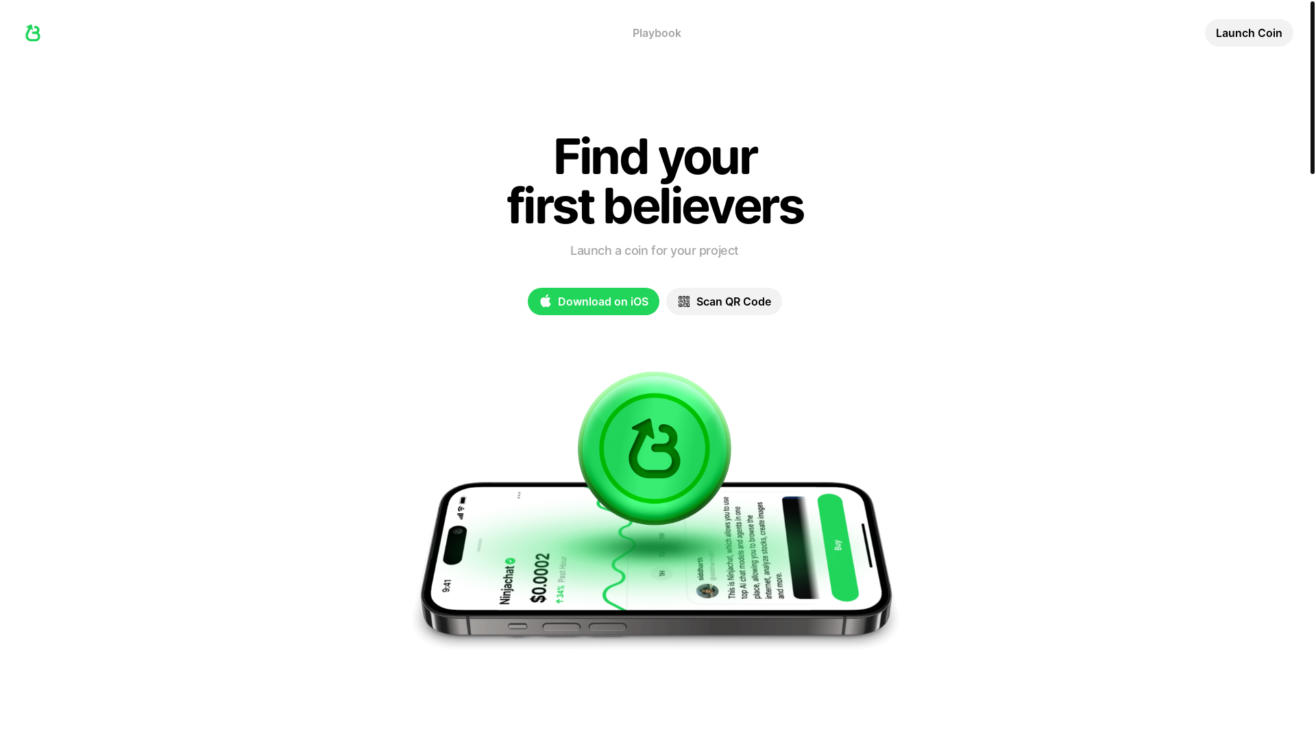 website screenshot of https://believe.app/