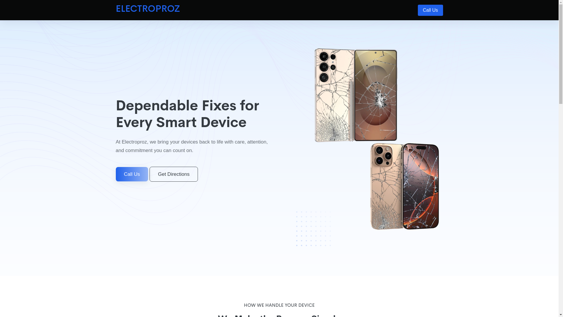 website screenshot of https://electroproz.us/