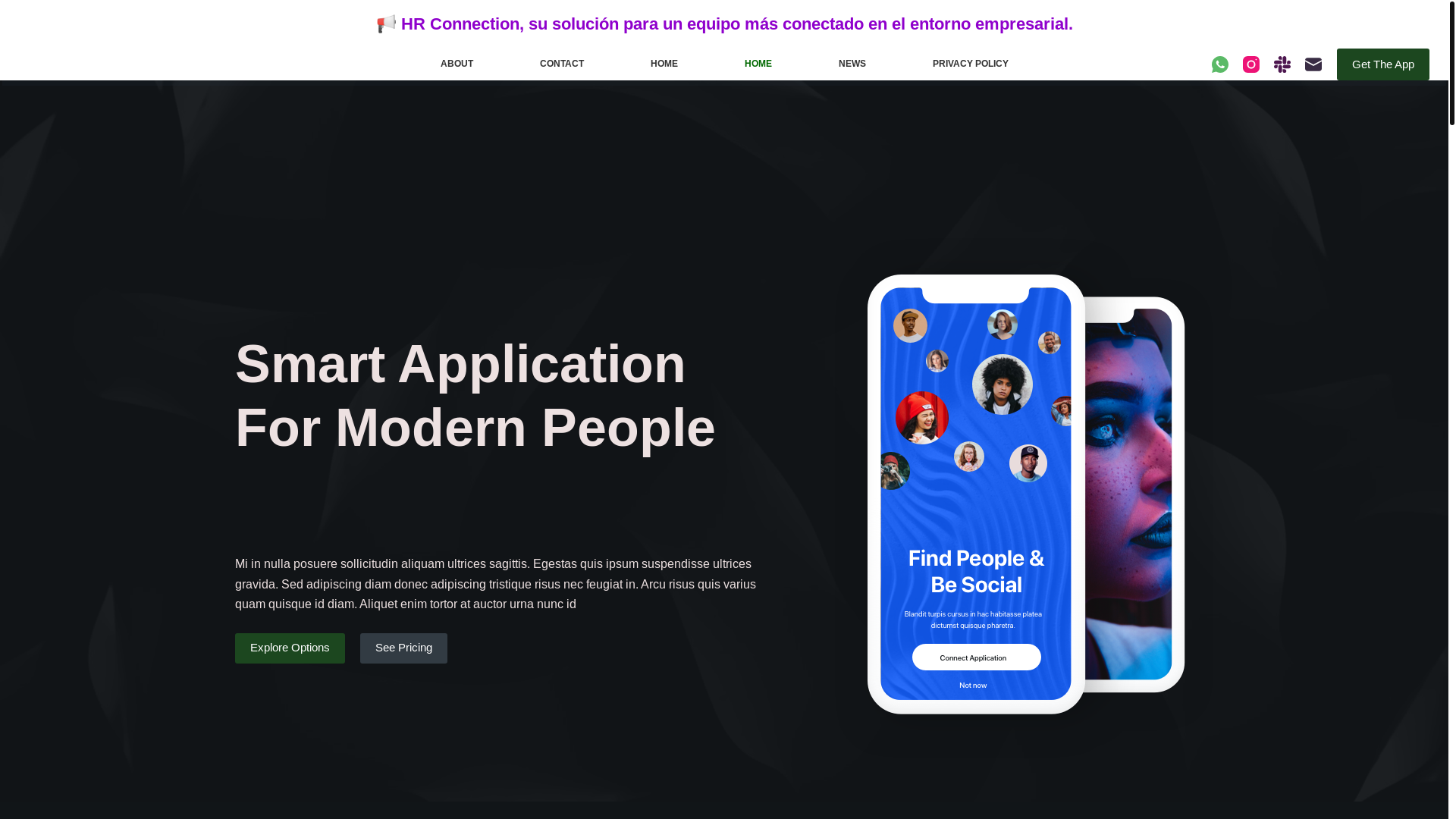 website screenshot of https://hrconnection.es/