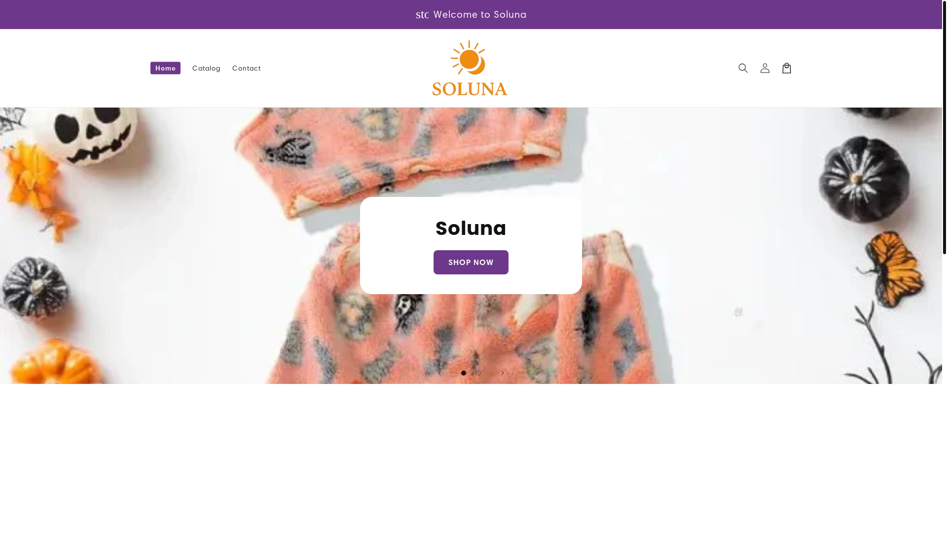 website screenshot of https://solunahaven.com/
