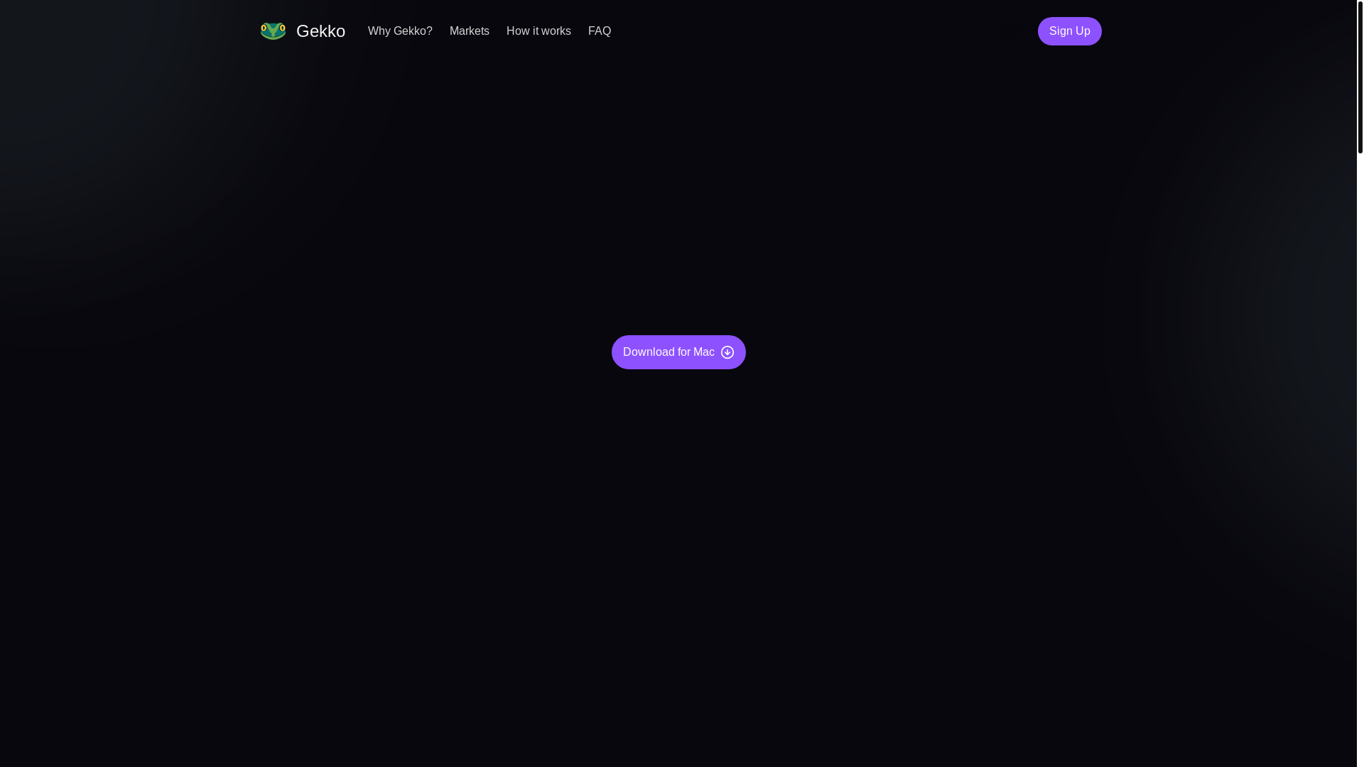 website screenshot of https://gekkoterminal.net/