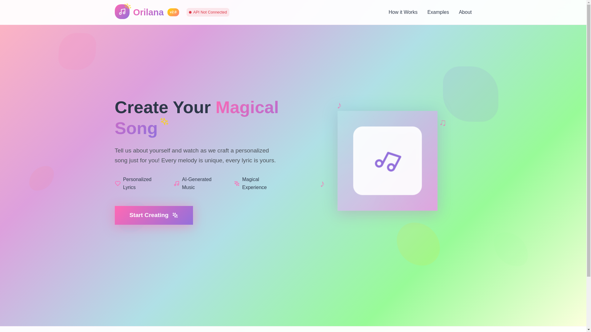 website screenshot of https://orilana.com/