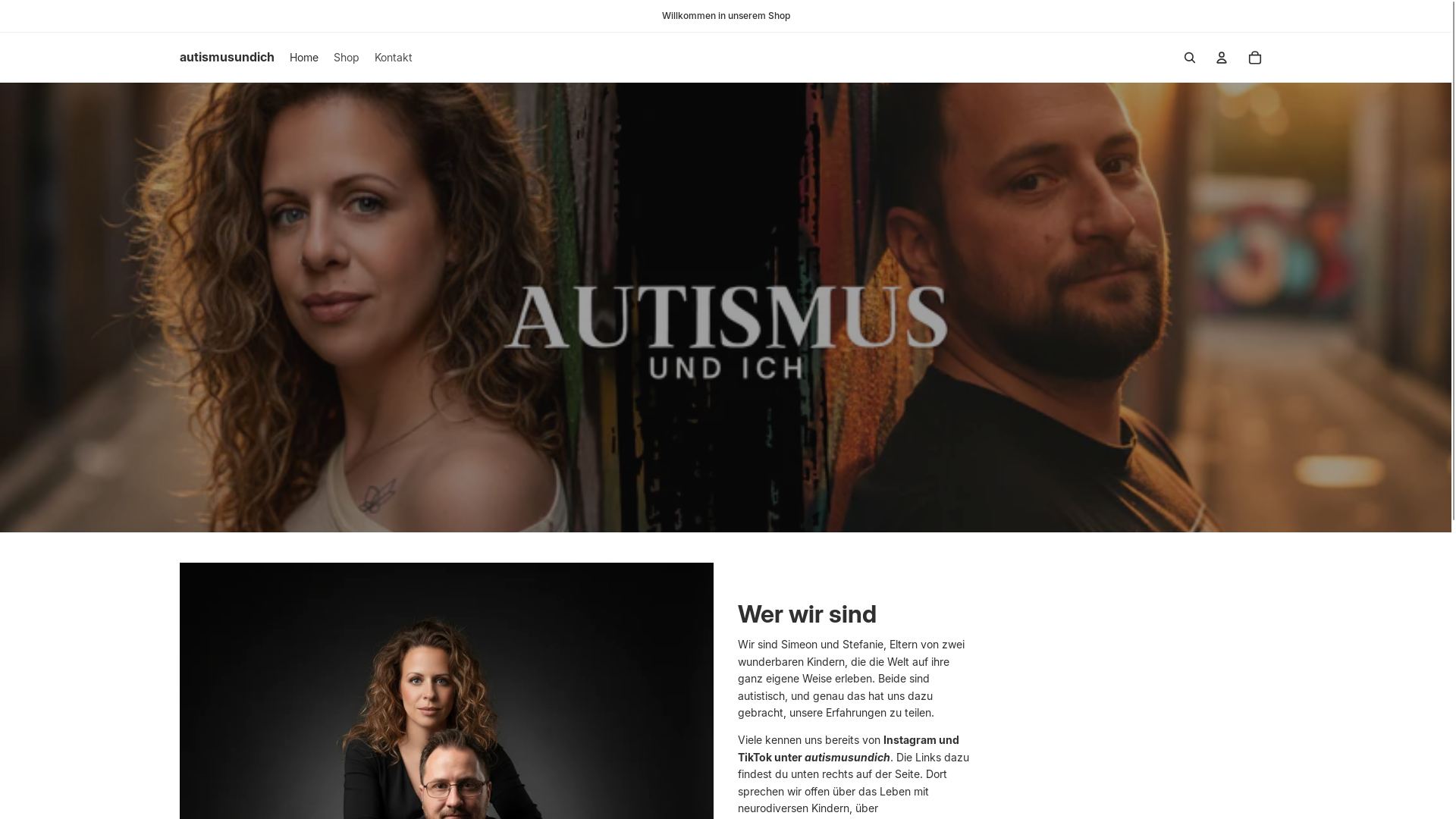 website screenshot of https://autismusundich.de/