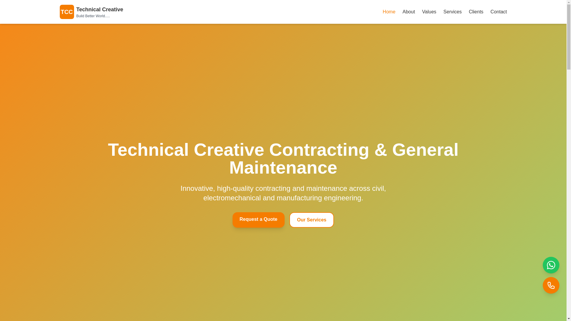 website screenshot of https://techcreative.ae/