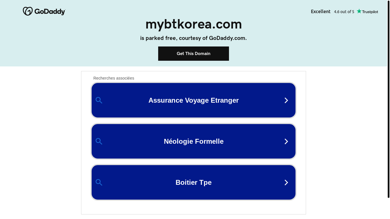 website screenshot of https://mybtkorea.com/