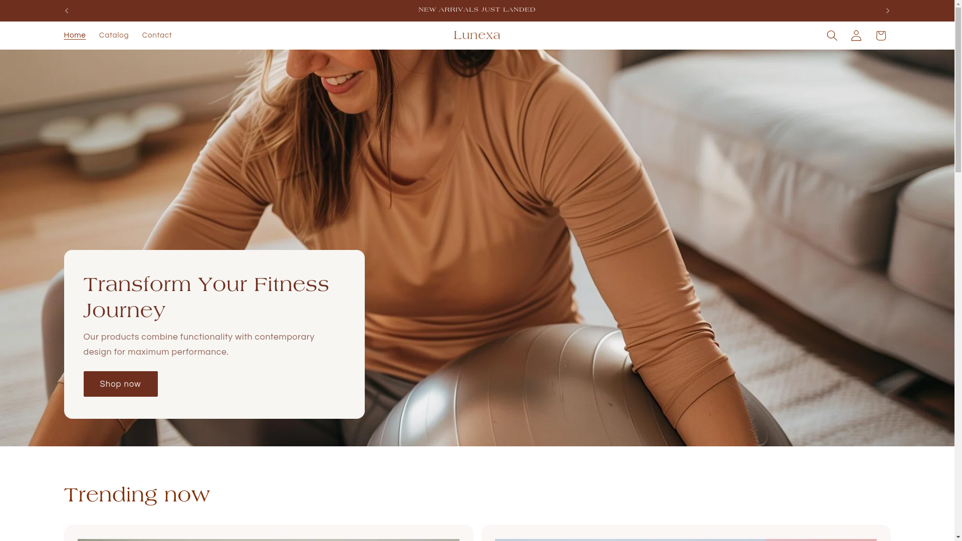 website screenshot of https://thrivelunexa.com/